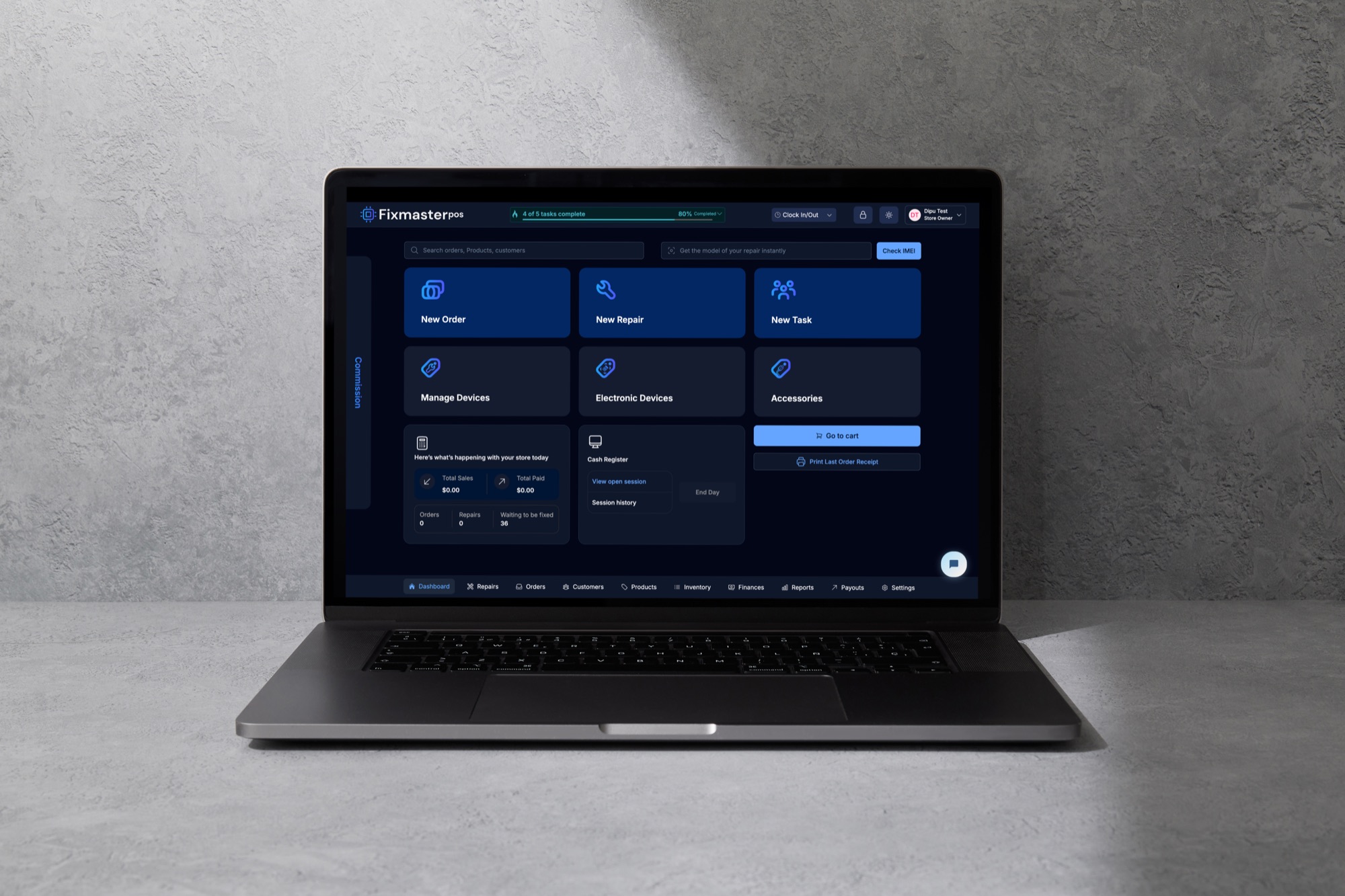Lunix POS retail management product interface